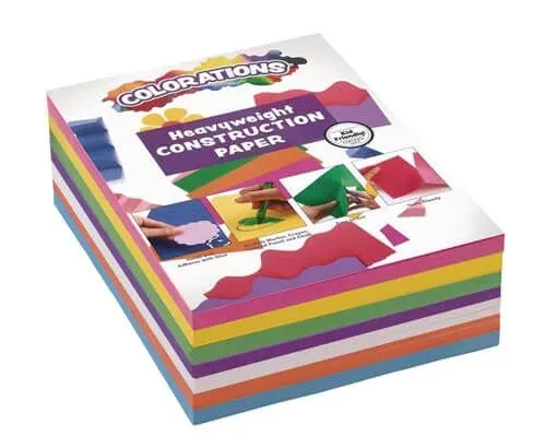 Colorations Construction Paper for Kids | 7 Colors – 600