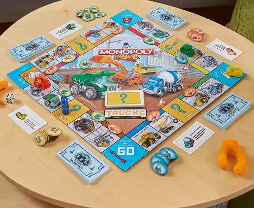 Monopoly Junior-Trucks Edition Board Game, Monopoly Game