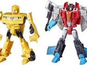 TRANSFORMERS Toys Heroes and Villains Bumblebee and Starscream