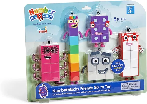hand2mind Numberblocks Friends Six to Ten, Toy Figures Colle