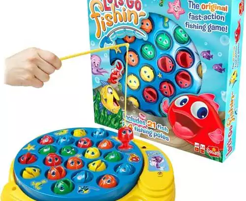Let’s Go Fishin’ Game by Pressman – The Original Fast-Action