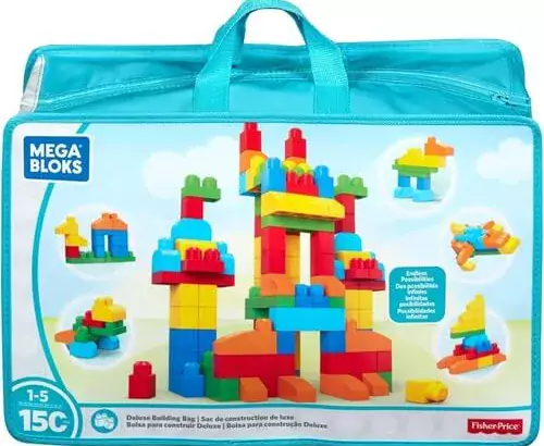 MEGA BLOKS Fisher-Price Toddler Block Toys, Deluxe Building
